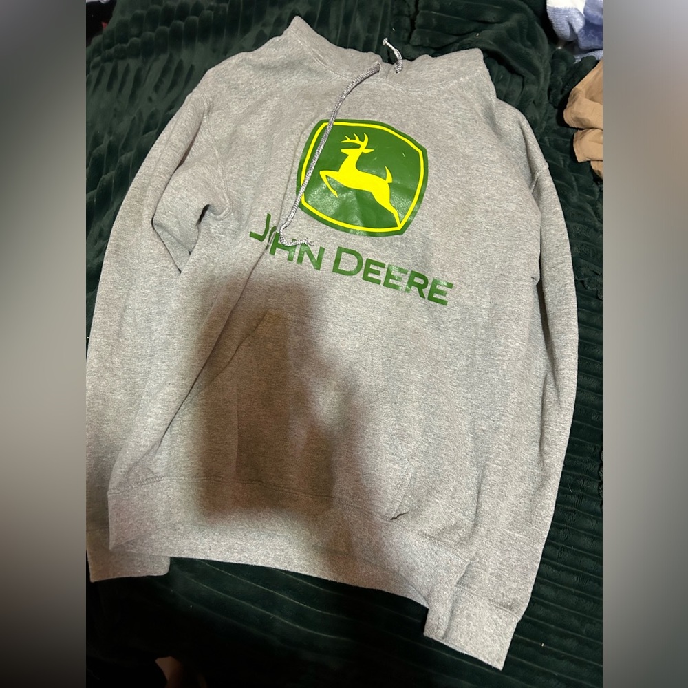 grey john deer hoodie
